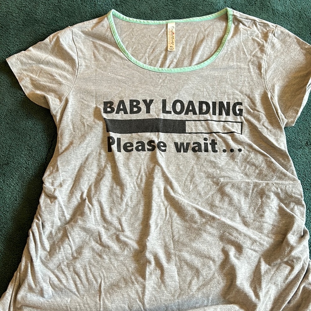 Caring hearts maternity, XL, gray